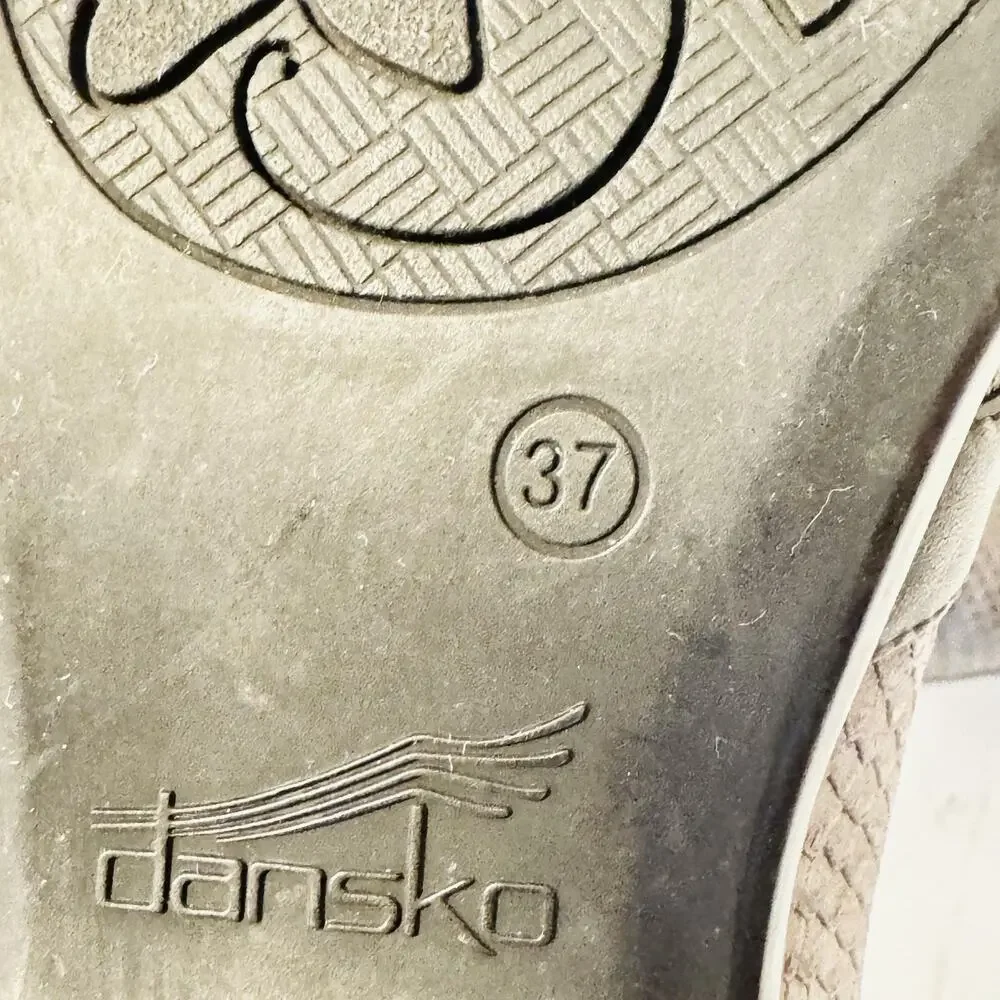 Dansko Shoes Womens 6.5 Gray Leather Mary Jane Flats Buckle Walking Comfort